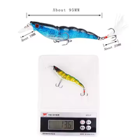 Newbility Günstiger Angelköder 95mm/13,6g Simulierter Garnelen-Hardlure