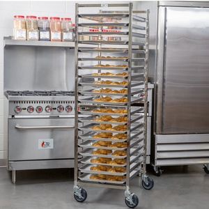 Chariot de cuisson rotatif en acier inoxydable pliable à 32 plateaux pour pain, grill, four, rangement de cuisine, hôtel, <span class=keywords><strong>restaurant</strong></span> - Product Image 2