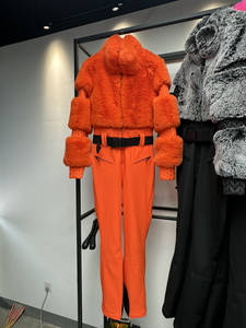 Combinaison de <span class=keywords><strong>Ski</strong></span> d'Hiver <span class=keywords><strong>Femme</strong></span> Coupe Ajustée Coupe-Vent et Chaude Respirante Grande Taille <span class=keywords><strong>Veste</strong></span> de <span class=keywords><strong>Ski</strong></span> Sportive d'Extérieur Une Pièce - Product Image 5