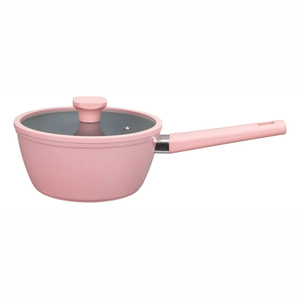 High Quality <b>Ceramic</b> Coated Pot <b>Pan</b> Silicone Glass Lids Soft Touch Handle Non Stick 9 Piece Forged Aluminium Cookware Set - Product Image 6