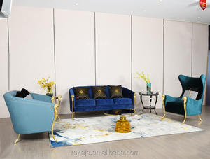 Lüks Recliner tek sandalye kanepe avrupa tarzı altın pirinç kadife kol sandalyeler High-End salon Accent sandalye klasik koltuk - Product Image 6