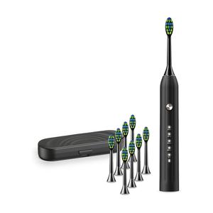 Brosse à dents électrique sonique intelligente et écologique, rechargeable, étanche IPX7, poils souples, autonomie de 30 jours pour la maison et les voyages, soins bucco-dentaires - Product Image 1