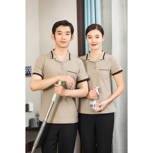 Uniforme <span class=keywords><strong>de</strong></span> ménage pour hôtel, ensemble <span class=keywords><strong>de</strong></span> vêtements <span class=keywords><strong>de</strong></span> travail à manches courtes pour le personnel <span class=keywords><strong>de</strong></span> <span class=keywords><strong>nettoyage</strong></span>, tenue professionnelle pour les employés d'étage, <span class=keywords><strong>printemps</strong></span>-été 2022-09 - Product Image 3