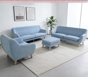 F083 Ensemble de canapés modernes noirs de luxe en cuir PU de haute qualité, écologiques et faciles à nettoyer, pour la maison, le bureau et la salle à manger - Product Image 1