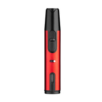 Briquet de cuisine et barbecue Debang à flamme directe résistant au vent, personnalisé, en métal gonflable, à flamme bleue, pour cigares, au butane