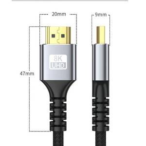SSY OEM ODM câble à fibres optiques haute vitesse 48Gbps 1-50 mètres de longueur connecteur RCA veste en PVC 1080p tresse 5mm ISO9001 pour - Product Image 5