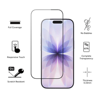 Protection d'écran pour iPhone 18 Pro, protection d'écran en verre trempé anti-poussière et anti-rayures pour 18 Promax