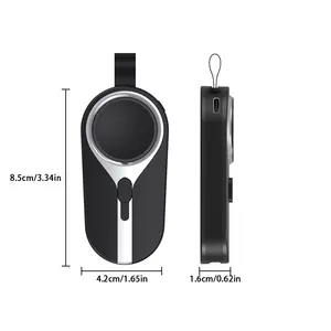 New Design Small Mini Portable 2000 MAh 2 In 1 Mobile Phone Wireless Charger Keychain Power Bank