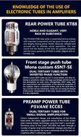 "Amplificateur à tubes audio domestique 2x56W pour haut-parleurs Hifi Amplificateur à tubes électronique pur 220V 2.0 Mono 56W * 2
