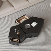 Table basse multifonctionnelle irrégulière pour salon et maison
