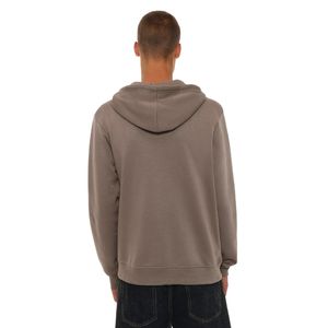 Sweat à capuche en éponge française surdimensionné pour hommes, poids lourd 180ct, hiver 100%, sweat-shirt zippé solide, logo personnalisé, broderie pour impression bouffante - Product Image 3