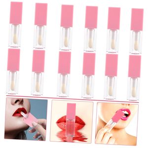 5ml Pink White Black Empty Custom Colored Lip Gloss Tube <b>Container</b> <b>Square</b> Lip Gloss Tubes With Wand - Product Image 5