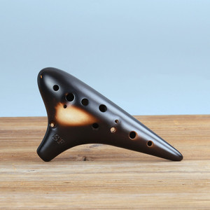 Ocarina soprano 12 trous F (SF) non émaillée, instrument professionnel pour la performance et l'enseignement, destiné aux écoles de musique et aux magasins. - Product Image 3