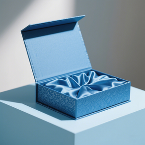 <span class=keywords><strong>Caja</strong></span> de Regalo de Lujo Personalizada en Forma de Libro - Cartón Rígido con Laminado Mate y Grabado en Relieve, Cierre Magnético con Forro de EVA para Regalos de Marca - Product Image 3