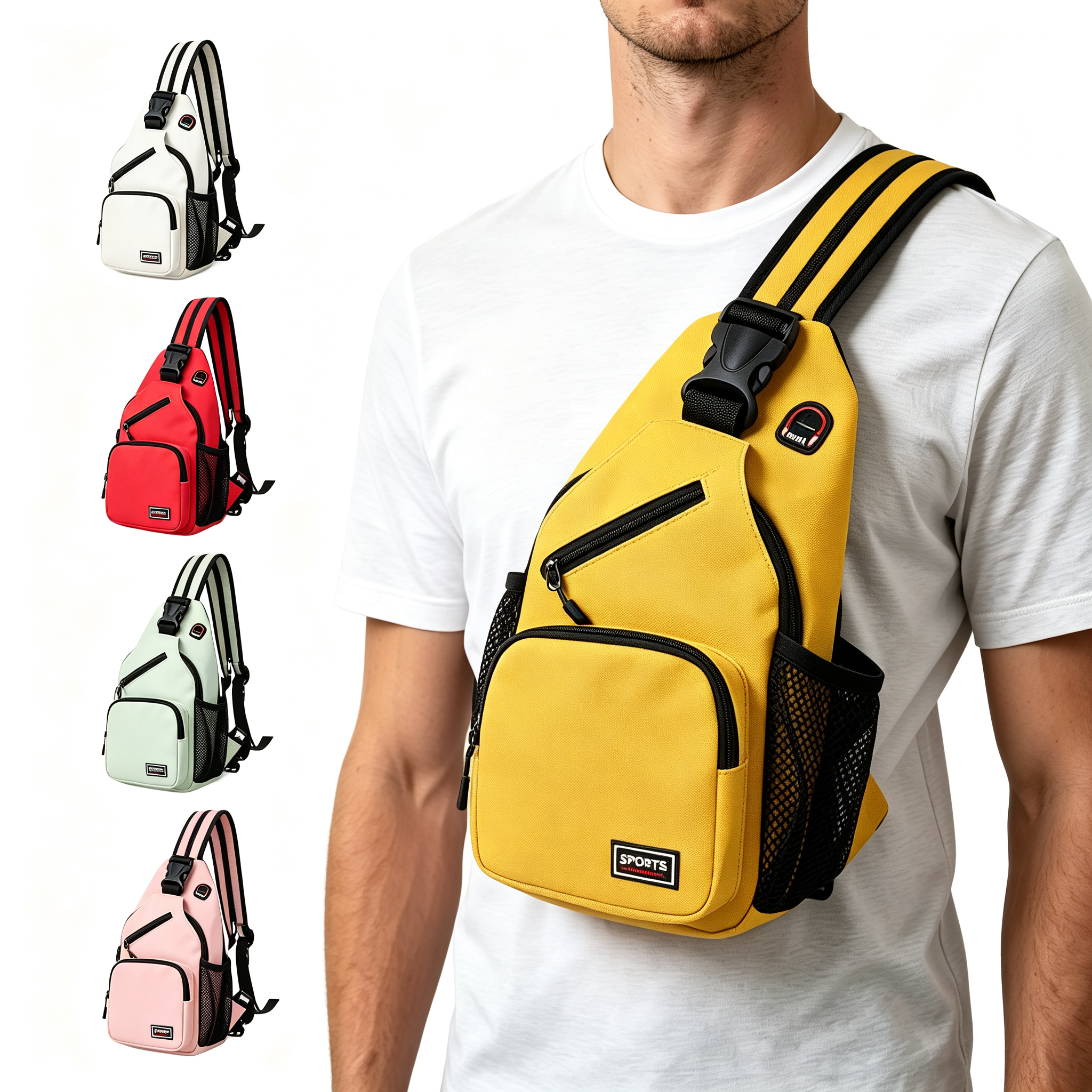 Mini Teens Small Sport Men Chest Men Sports Crossbody Bags