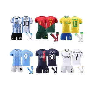 25-24-23 Men Football Jerseys Soccer Kit Adult Football Uniforms Customized Blank Fubol Training Suit Printing Name And Number