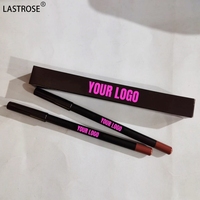 Vente en gros Crayon à lèvres noir imperméable à l'eau Crayon de maquillage Vegan longue durée à haute teneur en pigment lisse Crayon à lèvres crémeux sans cruauté