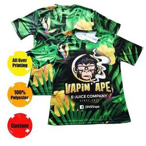 Kaus mesin cetak T olahraga poliester 100% <span class=keywords><strong>Logo</strong></span> kustom gudang AS t-shirt sublimasi poliester 100 kemeja pengiriman cepat - Product Image 4