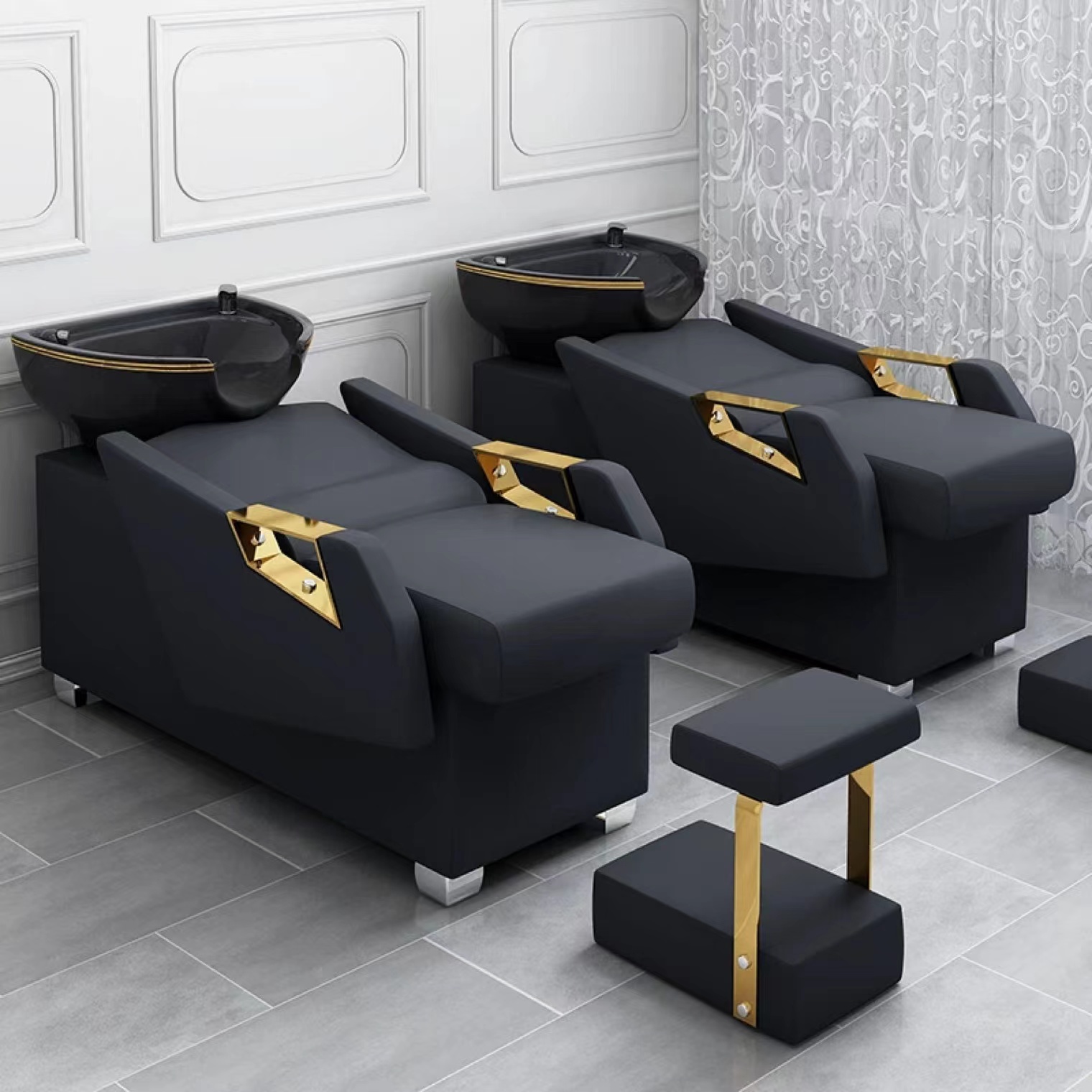 Высококачественная мебель для салона, установка для мытья шампуня, парикмахерский стул для мытья волос, кровать для мытья шампуня