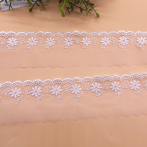 Spitze Dekoration Band Stoff Weihnachts geschenk Paket Kleidung Dekoration DIY Näh zubehör Organza Braut Spitze - Product Image 4
