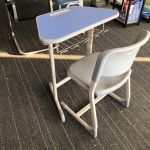 Hình lục giác hình thang bảng kết hợp đầy màu sắc duy nhất trường học bộ lớp học trẻ em nghiên cứu bàn ghế yêu cầu lắp ráp - Product Image 1