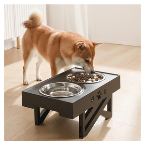 Tigelas Elevadas para Cães em Aço Inoxidável Ecológicas ZMaker com Alimentador Lento, 5 Alturas Ajustáveis - Product Image 1