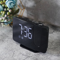 Digitale Led Fm Radio Tijd Projectie Wekker Met Telefoon Opladen Poort