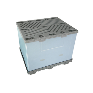 1025*730mm Customized Size <b>Plastic</b> Bulk <b>Box</b> Safe <b>Stacking</b> <b>Plastic</b> Gaylord Shipping <b>Box</b> for Construction Industry - Product Image 3