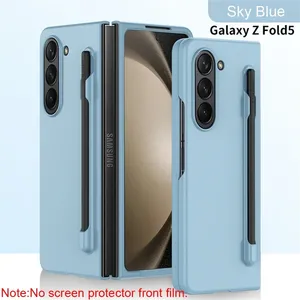 Coque fine pour Samsung <span class=keywords><strong>Galaxy</strong></span> Z Fold 6 5 4 3 <span class=keywords><strong>avec</strong></span> <span class=keywords><strong>stylet</strong></span>, support de fente pour <span class=keywords><strong>stylet</strong></span>, protection antichoc en plastique - Product Image 5
