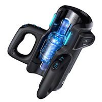 THRUSTING-PRO 12cm Stossender Hochgeschwindigkeits-Masturbator für Männer, Automatisch Ausfahrbarer Vaginal-Masturbationsbecher, Sexspielzeug für Herren