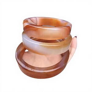 Classic <b>Jade</b> Best Quality Resin <b>Bangles</b> Fancy Unisex Fashion Jewelry Brown And White Color <b>Bangle</b> Stylish Trendy Wedding Woman - Product Image 5