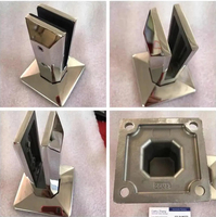 ZD chine acier inoxydable 304 316 2205 matériel miroir polonais piscine clôture verre robinet