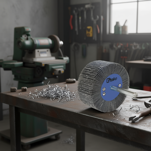 Disque à lamelles abrasif Ttake 30x20 mm, tige de 6 mm, grain 80, pour le meulage du métal - Product Image 3