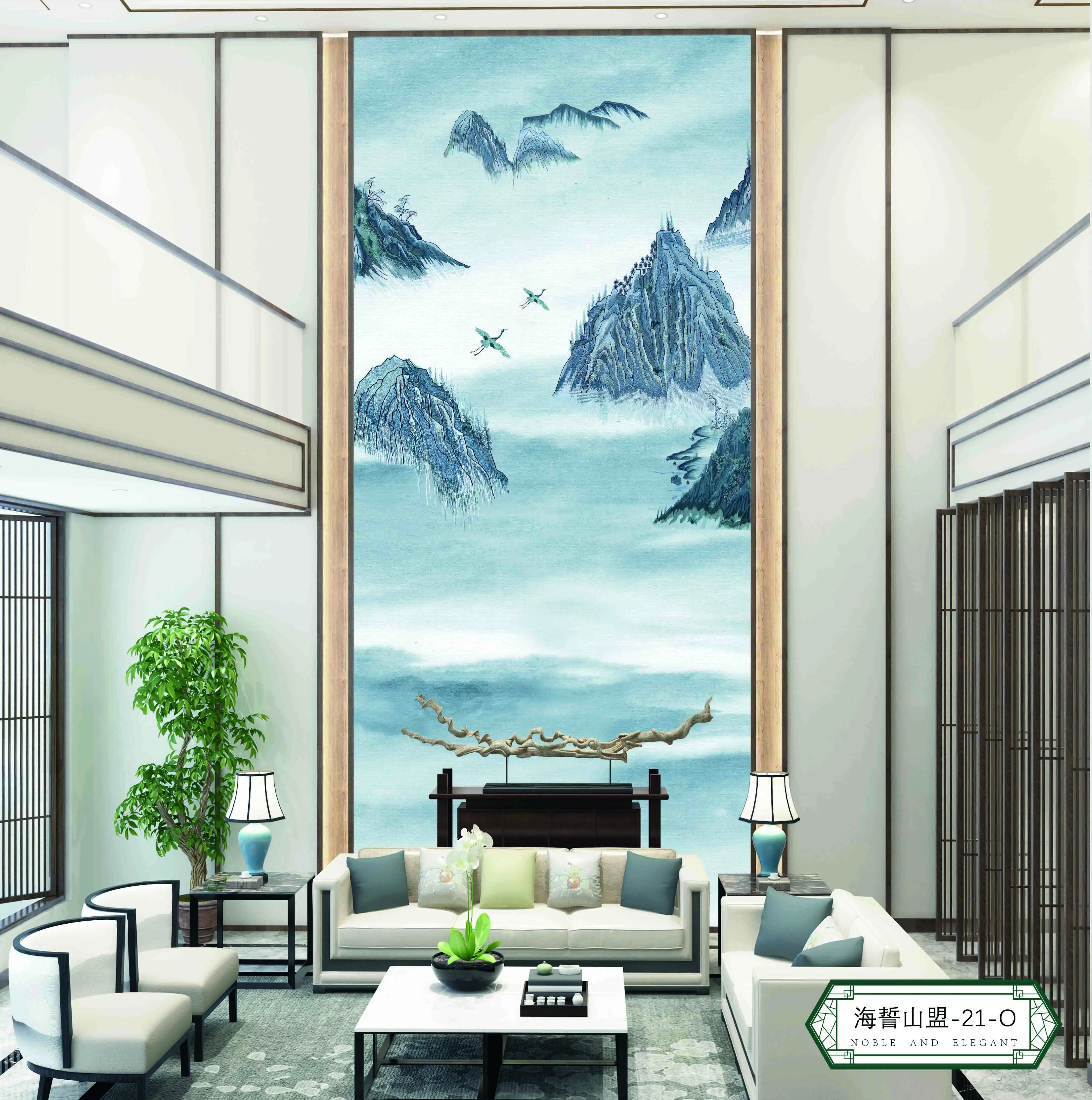 Aangepaste Foto Behang 3d Chinese Stijl Muurschilderingen Woonkamer Slaapkamer Muurschilderingen 3d Fresco