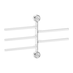 Clothing Organizer Drying <b>Rack</b> Wall Mounted Double Bar Rectangle Fixed Style Suction Cup Foldable <b>Clothes</b> Hanger - Product Image 5