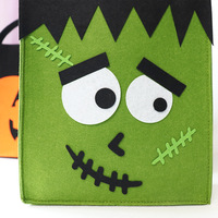 Sacs à bonbons en feutre pour Halloween, nouveaux sacs fourre-tout pour la collecte de bonbons avec des motifs de citrouille, de monstre et de vampire pour les enfants, cadeaux pour les fêtes d'Halloween