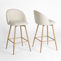 Tabourets de bar modernes à dossier haut, ergonomiques, élégants, pour cuisine, bar à domicile, salle à manger, restaurant, appartement