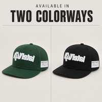 Topi Snapback 6 Panel Tanpa Struktur dengan Logo Kustom OEM, Pinggiran Lengkung Ringan, Bordir Rantai Berkualitas Tinggi
