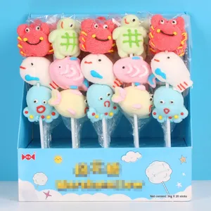 36g Ocean Cartoon Zuckerwatte Festival Minze Lutscher Casual Canteen Snacks Halal Certified Box Bulk Bag Großhandel - Product Image 1