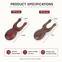 Peigne de massage en bois en gros, outil Gua Sha portable pour les yeux, le nez, le cuir chevelu et le cou, en bois naturel, logo personnalisé, fournisseur en gros OEM ODM, cadeau