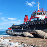 Sacs de levage gonflables en tissu de corde de pneu synthétique en caoutchouc naturel robuste pour le sauvetage maritime et la relutrage d'urgence des navires