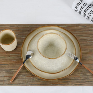 <b>Microwave</b>-Safe Retro Dinnerware <b>Set</b> Logo Printed Lead-Free Tableware for Home & Restaurant Collection - Product Image 4