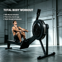 Máquina de Remo Comercial HYROX de Alta Resistencia, Equipo de Fitness Cardiovascular para Todo el Cuerpo, Entrenamiento de Fuerza para Gimnasio y Estudio