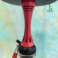 Chicha arabe, verte, délicate, chicha ALPHA en acier inoxydable de taille moyenne à une seule tige