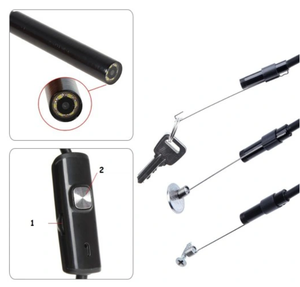 Prix de gros 7mm 1 mètre câble souple 3 en 1 étanche usb caméra de contrôle des tuyaux d'égout <span class=keywords><strong>piscine</strong></span> - Product Image 4