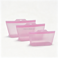 Sac de conservation alimentaire en silicone sans BPA, réutilisable, personnalisable avec logo, compatible four et congélateur, qualité alimentaire