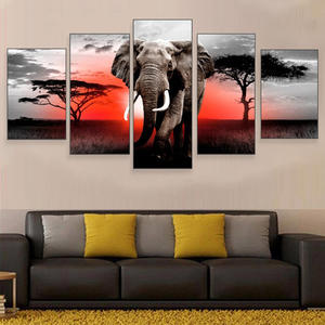 لوحة معلقة على شكل فيل كبير من جنوب شرق آسيا لوحة فنية ديكورية من جنوب شرق آسيا لوحة تايلاند جدار النادي الصحي - Product Image 4