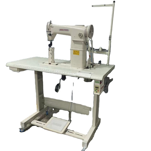 MingTeng Automation Programmable New Post-Bed Single Needle Flat Needle Feed Industrial Sewing Machine Hand Stitch for Home Use
