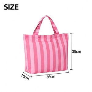 Bolsa de Compras de Lona Retro Personalizada, Estilo Literario, Gran Capacidad, Ecológica, Reciclable, de Algodón, para Viajes y Playa, para Mujer - Product Image 4