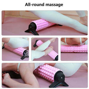 Rodillo de Masaje en Forma de Media Luna con Soporte Triangular para Relajación Muscular y Ejercicio, Equipo de Ejercicio Premium - Product Image 5